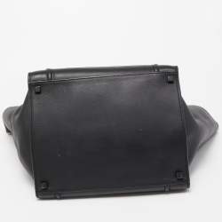 Pre Owned Celine Black Leather Medium Phantom Luggage Tote