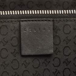 Pre Owned Celine Black Macadam Canvas And Leather Tote
