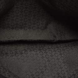 Pre Owned Celine Black Macadam Canvas And Leather Tote