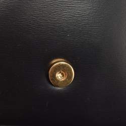 Pre Owned Celine Black Shiny Leather Triomphe Shoulder Bag