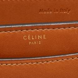 Pre Owned Celine Black/Tan Leather Large Case Flap Chain Bag