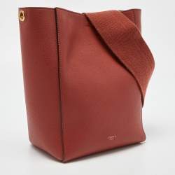Celine Dark Claycourt Leather Small Sangle Hobo