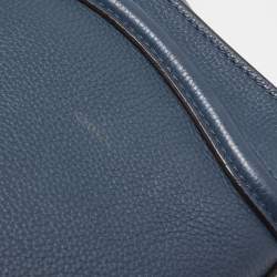 مملوكة مسبقًا Celine Teal Blue Leather Micro Luggage Tote