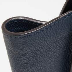 مملوكة مسبقًا Celine Teal Blue Leather Micro Luggage Tote