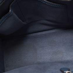 مملوكة مسبقًا Celine Teal Blue Leather Micro Luggage Tote