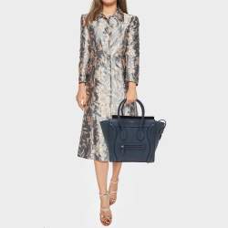 مملوكة مسبقًا Celine Teal Blue Leather Micro Luggage Tote