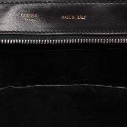 مملوكة مسبقًا حقيبة سيلين ترابيز سويدي وجلد نقشة التمساح رصاصي متوسطة بيد علوية