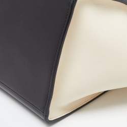 مملوكة مسبقًا حقيبة سيلين ترابيز سويدي وجلد نقشة التمساح رصاصي متوسطة بيد علوية