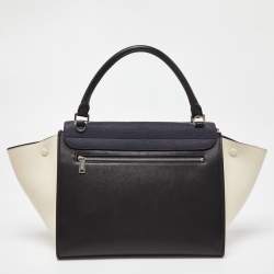 مملوكة مسبقًا حقيبة سيلين ترابيز سويدي وجلد نقشة التمساح رصاصي متوسطة بيد علوية