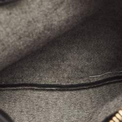 Pre Owned Celine Black Leather Small Trio Crossbody Bag