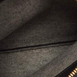 Pre Owned Celine Black Leather Small Trio Crossbody Bag