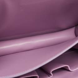 Pre Owned Celine Lilac Python Medium Classic Box Bag