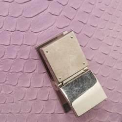 Pre Owned Celine Lilac Python Medium Classic Box Bag