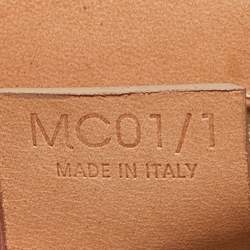 Pre Owned Celine Beige/Tan Macadam Suede and Leather Vintage Flap Bag