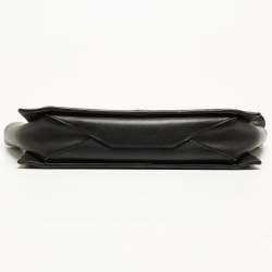 Celine Black Leather Trifold Chain Clutch