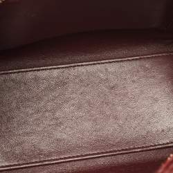 مملوكة مسبقًا Celine Dark Burgundy Python Nano Luggage Tote