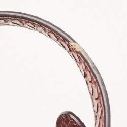 مملوكة مسبقًا Celine Dark Burgundy Python Nano Luggage Tote