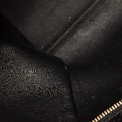 Pre Owned Celine Black Python and Suede Medium Trapeze Top Handle Bag