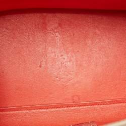 Pre Owned Celine Tri Color Leather and Suede Medium Trapeze Bag