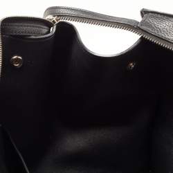 Pre Owned Celine Black Leather and Suede Large Trapeze Top Handle Bag