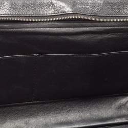 Pre Owned Celine Black Leather and Suede Large Trapeze Top Handle Bag