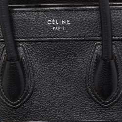 مملوكة مسبقًا حقيبة يد سيلين نانو لاغيدج جلد ثعبان أصفر