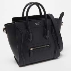 مملوكة مسبقًا حقيبة يد سيلين نانو لاغيدج جلد ثعبان أصفر