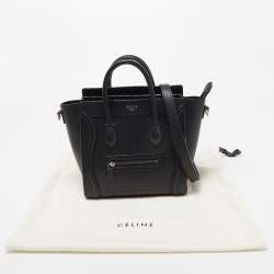 مملوكة مسبقًا حقيبة يد سيلين نانو لاغيدج جلد ثعبان أصفر