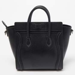 مملوكة مسبقًا حقيبة يد سيلين نانو لاغيدج جلد ثعبان أصفر