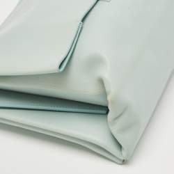 Pre Owned Celine Light Blue Leather Blade Flap Shoulder Bag