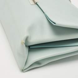 Pre Owned Celine Light Blue Leather Blade Flap Shoulder Bag