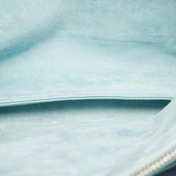 Pre Owned Celine Light Blue Leather Blade Flap Shoulder Bag