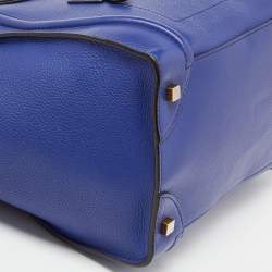 Pre Owned حقيبة يد توتس سيلين ميني لاغيديغ جلد أزرق كحلي