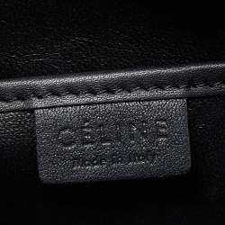 Celine Black Leather Nano Luggage Tote