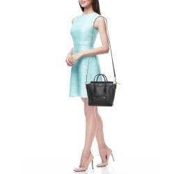 Celine Black Leather Nano Luggage Tote