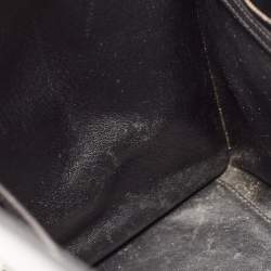 مملوكة مسبقًا Celine Black/Beige Karung,Suede and Leather Mini Luggage Tote