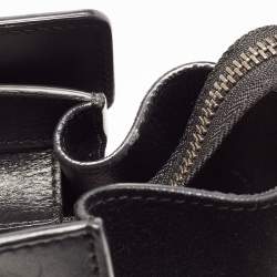 مملوكة مسبقًا Celine Black/Beige Karung,Suede and Leather Mini Luggage Tote