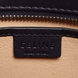 Pre Owned حقيبة يد توتس سيلين نانو لاغيدج جلد وجلد ثعبان ثلاثي اللون