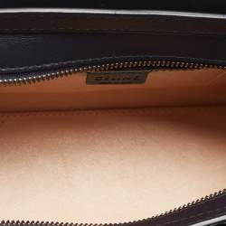 Pre Owned حقيبة يد توتس سيلين نانو لاغيدج جلد وجلد ثعبان ثلاثي اللون