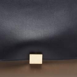 Pre Owned Celine Tricolor Leather and Suede Large Trapeze Top Handle Bag