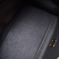 Pre Owned Celine Tricolor Leather and Suede Large Trapeze Top Handle Bag