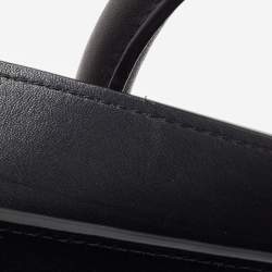 Pre Owned Celine Tri Color Leather Mini Luggage Tote