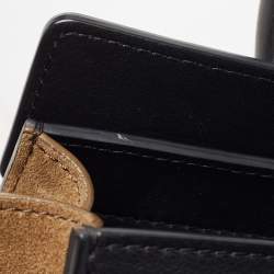 Pre Owned Celine Tri Color Leather Mini Luggage Tote