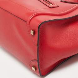 مملوكة مسبقًا Celine Red Leather Mini Luggage Tote