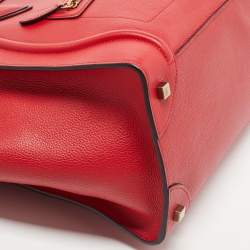 مملوكة مسبقًا Celine Red Leather Mini Luggage Tote