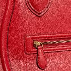 مملوكة مسبقًا Celine Red Leather Mini Luggage Tote