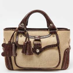 Boogie ostrich handbag Celine Orange in Ostrich - 33056945