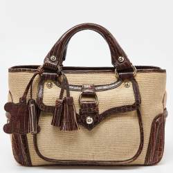 Boogie ostrich handbag Celine Beige in Ostrich - 22359480