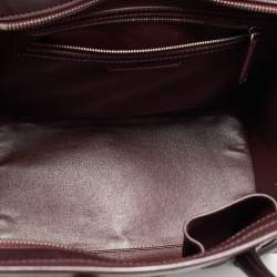 مملوكة مسبقًا Celine Dark Burgundy Leather Mini Luggage Tote