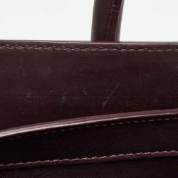 مملوكة مسبقًا Celine Dark Burgundy Leather Mini Luggage Tote
